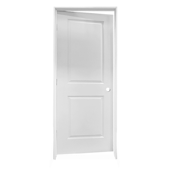 2-Panel-Square-Smooth_LH 2 Panel Square Smooth Pre-hung Door with Left Hand Swing