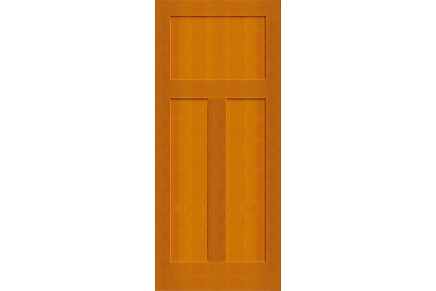 3 Panel VG Fir T-style Shaker Door Interior Door - 3 Panel T-style VG Fir Shaker