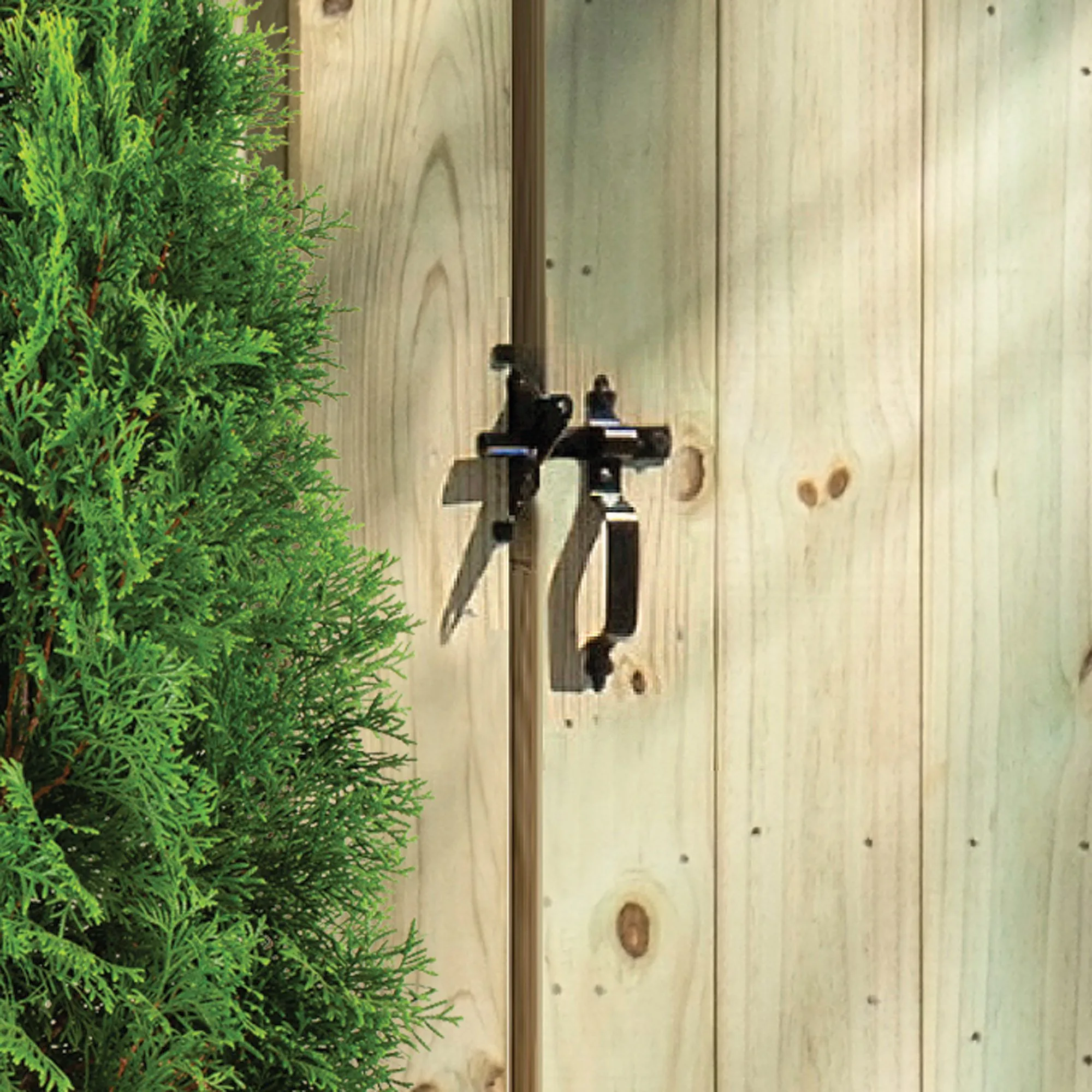 Deluxe Traditional Post Latch | Black Galvanized Steel Deluxe Traditional Post Latch | Black Galvanized Steel