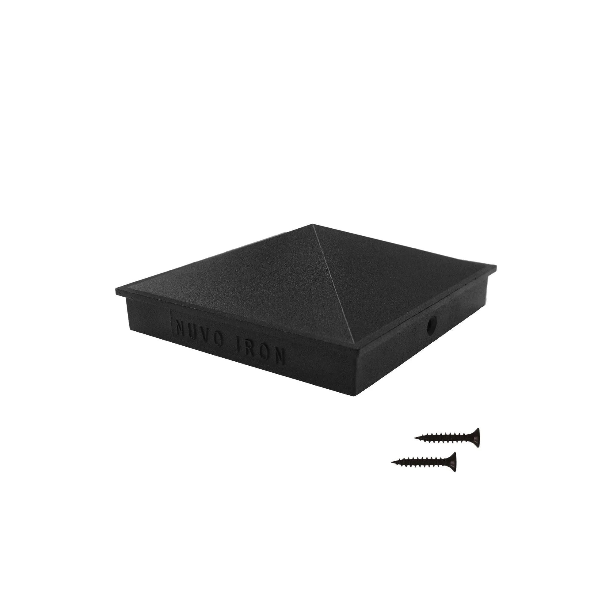 4″ x 4″ Black Aluminum Ornamental Pyramid Post Cap 4″ x 4″ Black Aluminum Ornamental Pyramid Post Cap