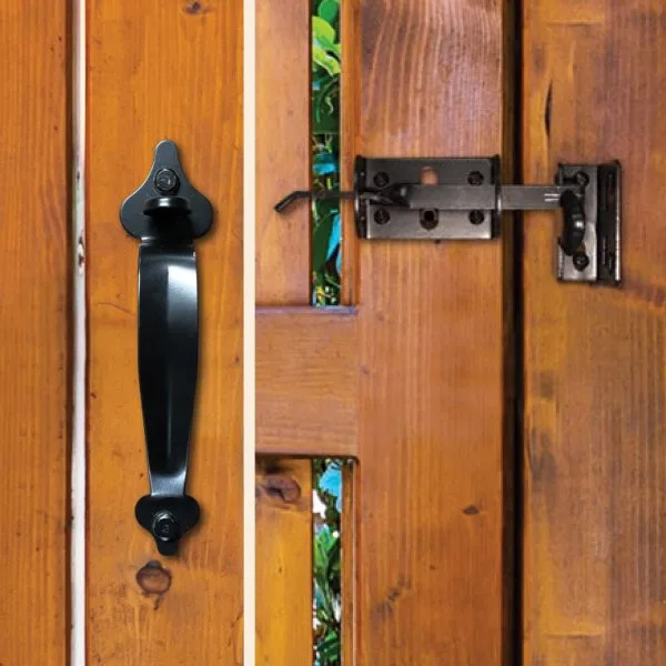 6″ Thumb Latch | Black Galvanized Steel 6″ Thumb Latch | Black Galvanized Steel