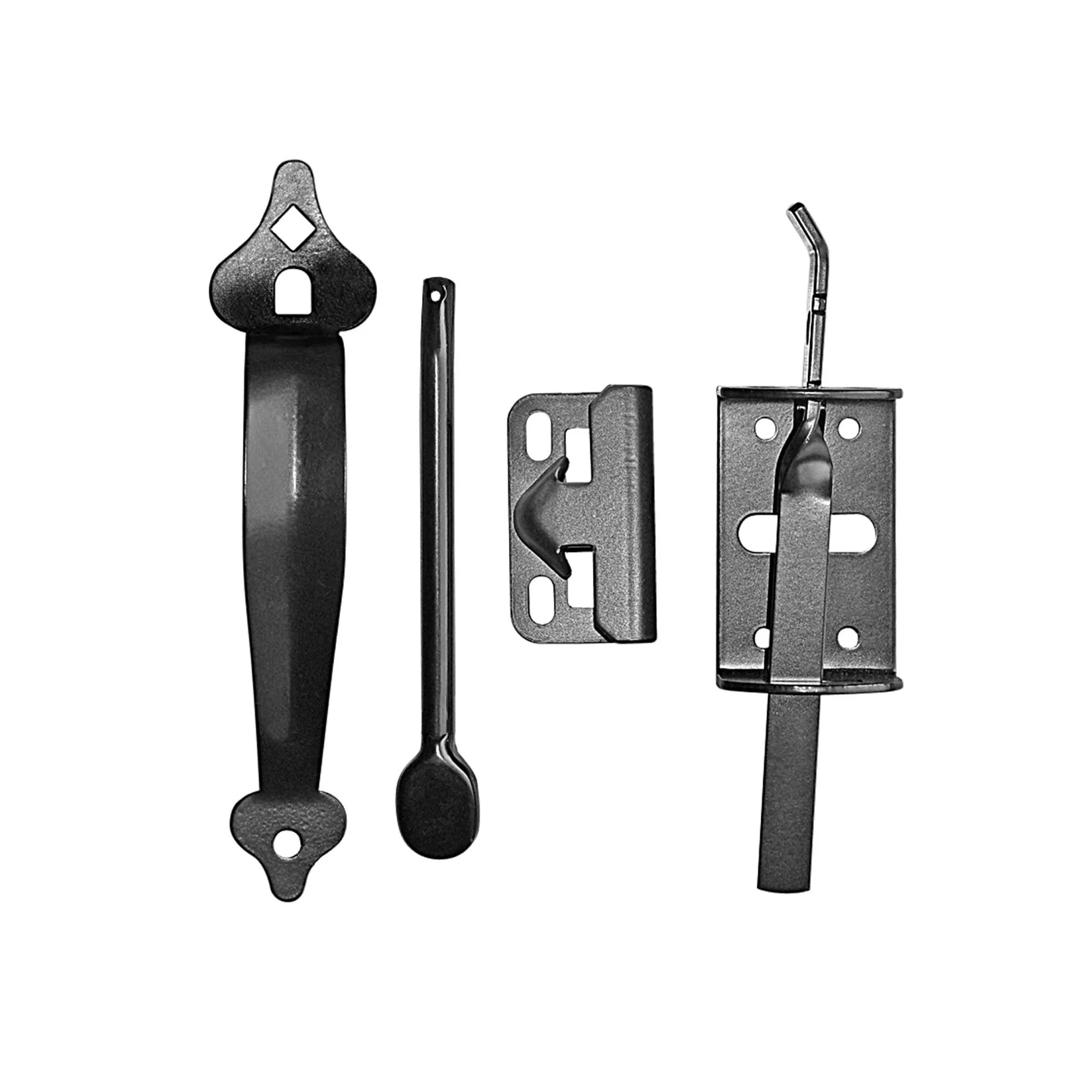 6″ Thumb Latch | Black Galvanized Steel 6″ Thumb Latch | Black Galvanized Steel