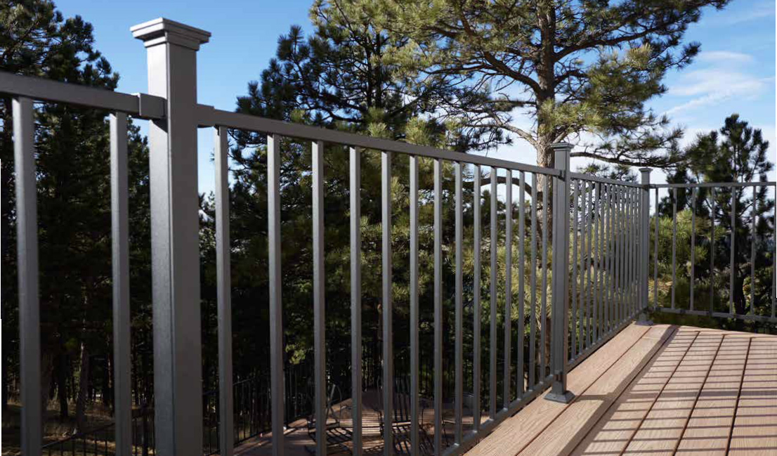 Black-Sand-Railing Fortress Exterior Railing in Black