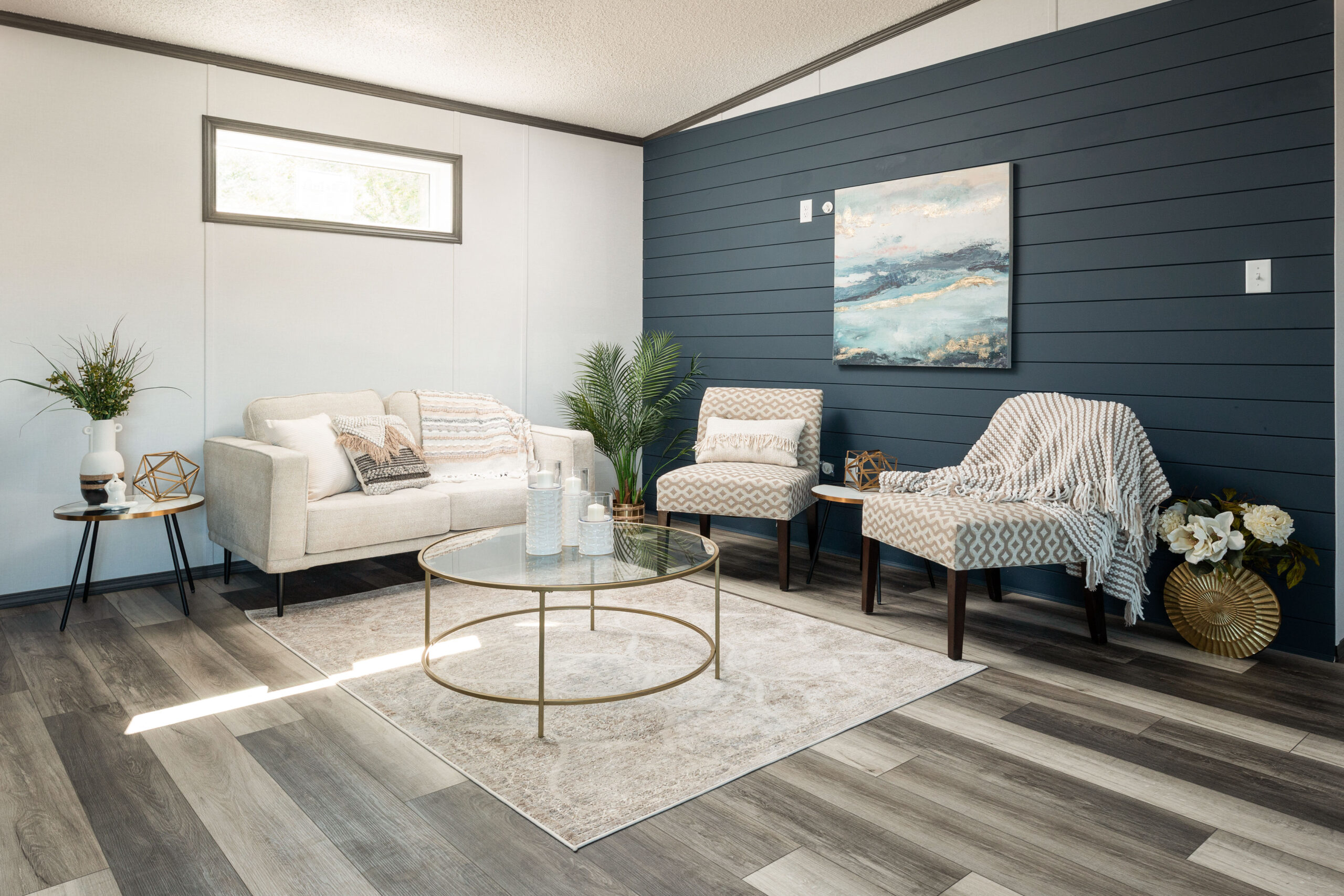 Vipco Industries_Vipco Velvet_Install_SRI Showhome 4_Mystic Blue Mystic Blue Velvet Shiplap
