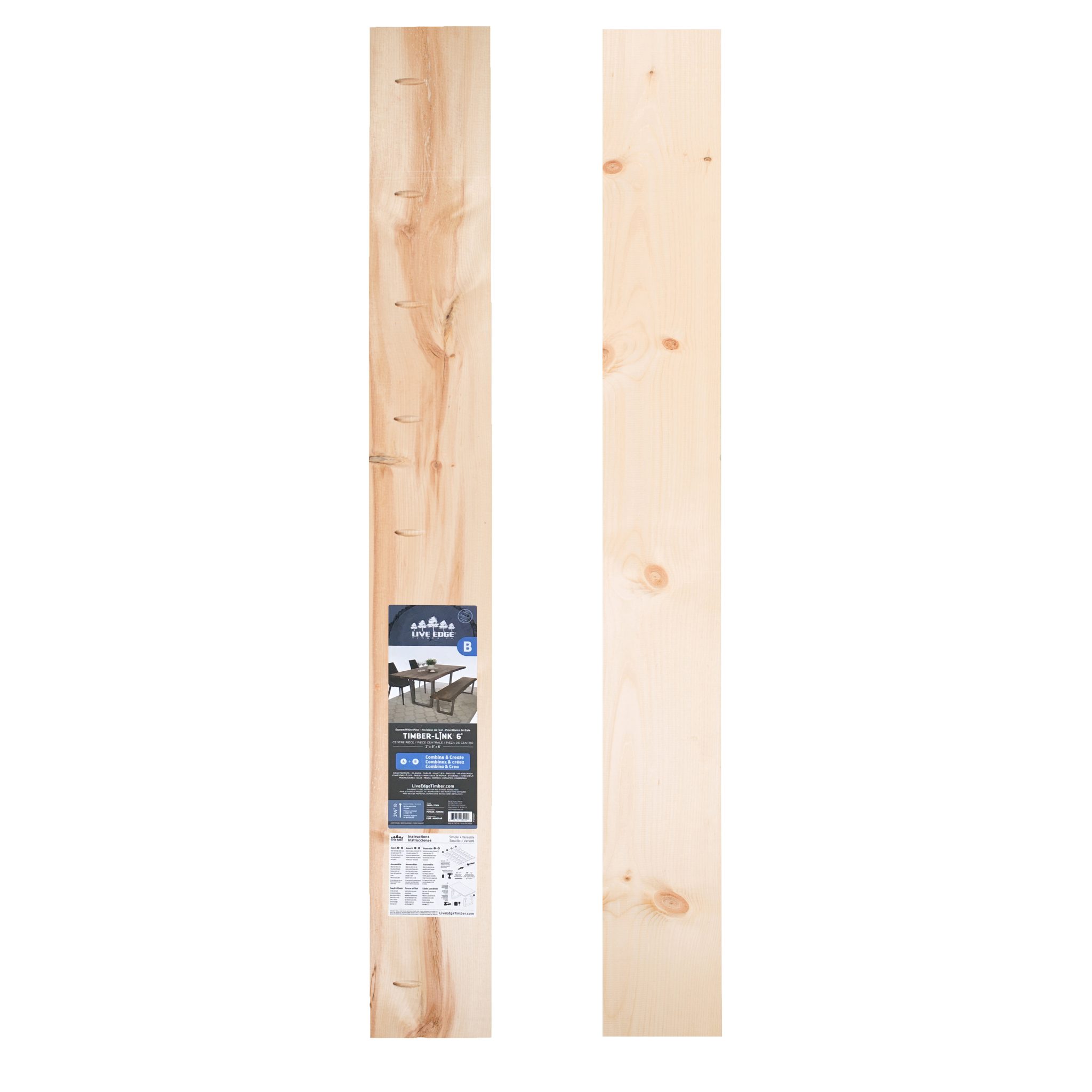 Live Edge Centre 6ft Live Edge Centre 6ft