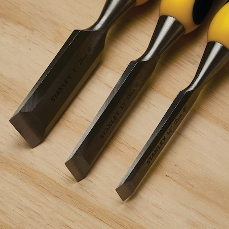 Stanley 3 pc Wood Chisel Set Stanley 3 pc Wood Chisel Set