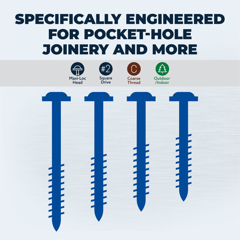 maxi-lok-blue-kote-Feature-03 Kreg Blue-Kote™ Pocket-Hole Screws