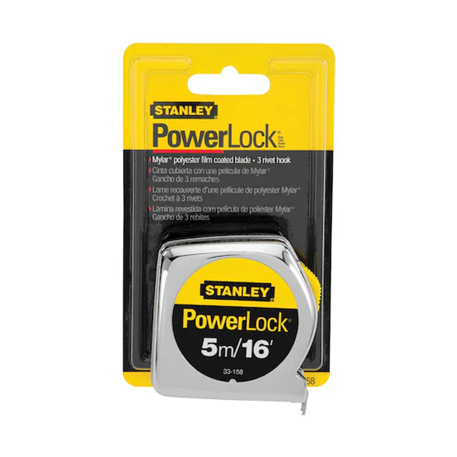 Stanley PowerLock® 5 m (16 ft) x 19 mm Tape Stanley PowerLock® 5 m (16 ft) x 19 mm Tape