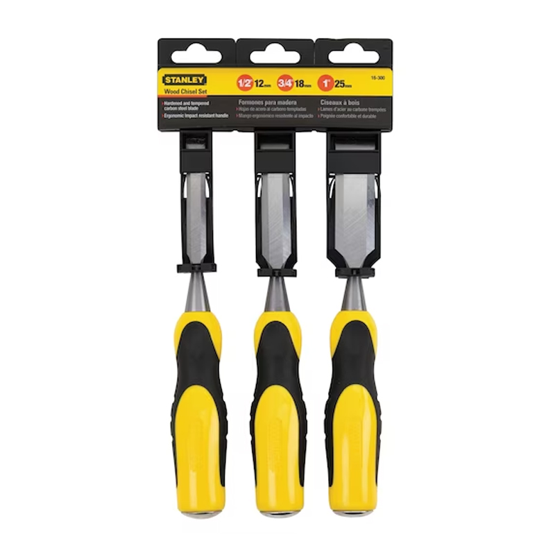 Stanley 3 pc Wood Chisel Set Stanley 3 pc Wood Chisel Set