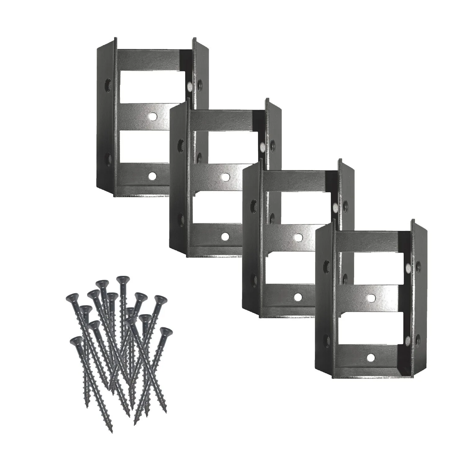 Stair & Deck Rail Connectors (4 pcs) Multi-Use | Screws Included Stair & Deck Rail Connectors (4 pcs) Multi-Use | Screws Included