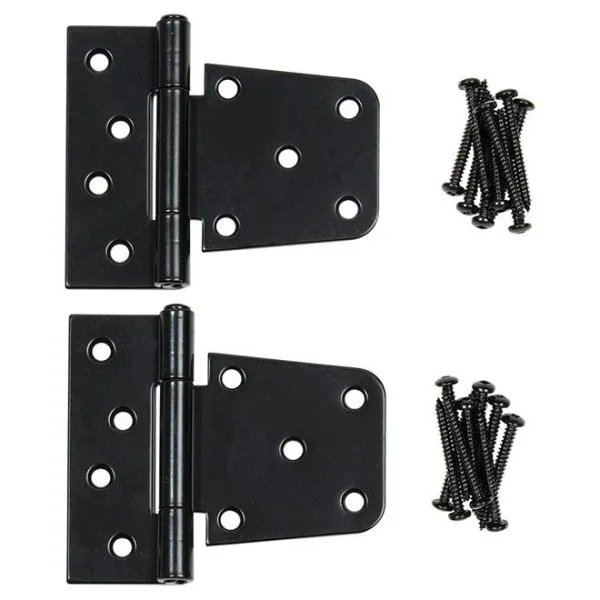 4″ Tee Hinges (2 pcs) | Black Galvanized Steel 4″ Tee Hinges (2 pcs) | Black Galvanized Steel