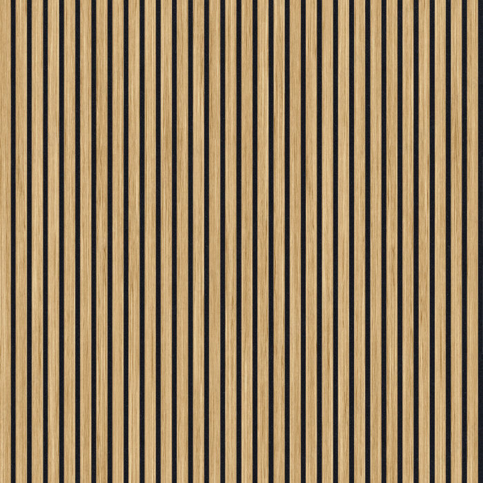 Grooved panel with Kalmate felt - Light Oak Grooved panel with Kalmate felt - Light Oak