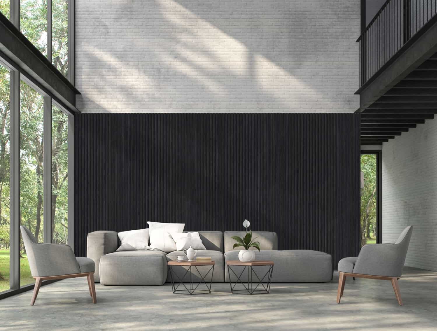 Grooved panel with Kalmate felt - Black Oak Grooved panel with Kalmate felt - Black Oak